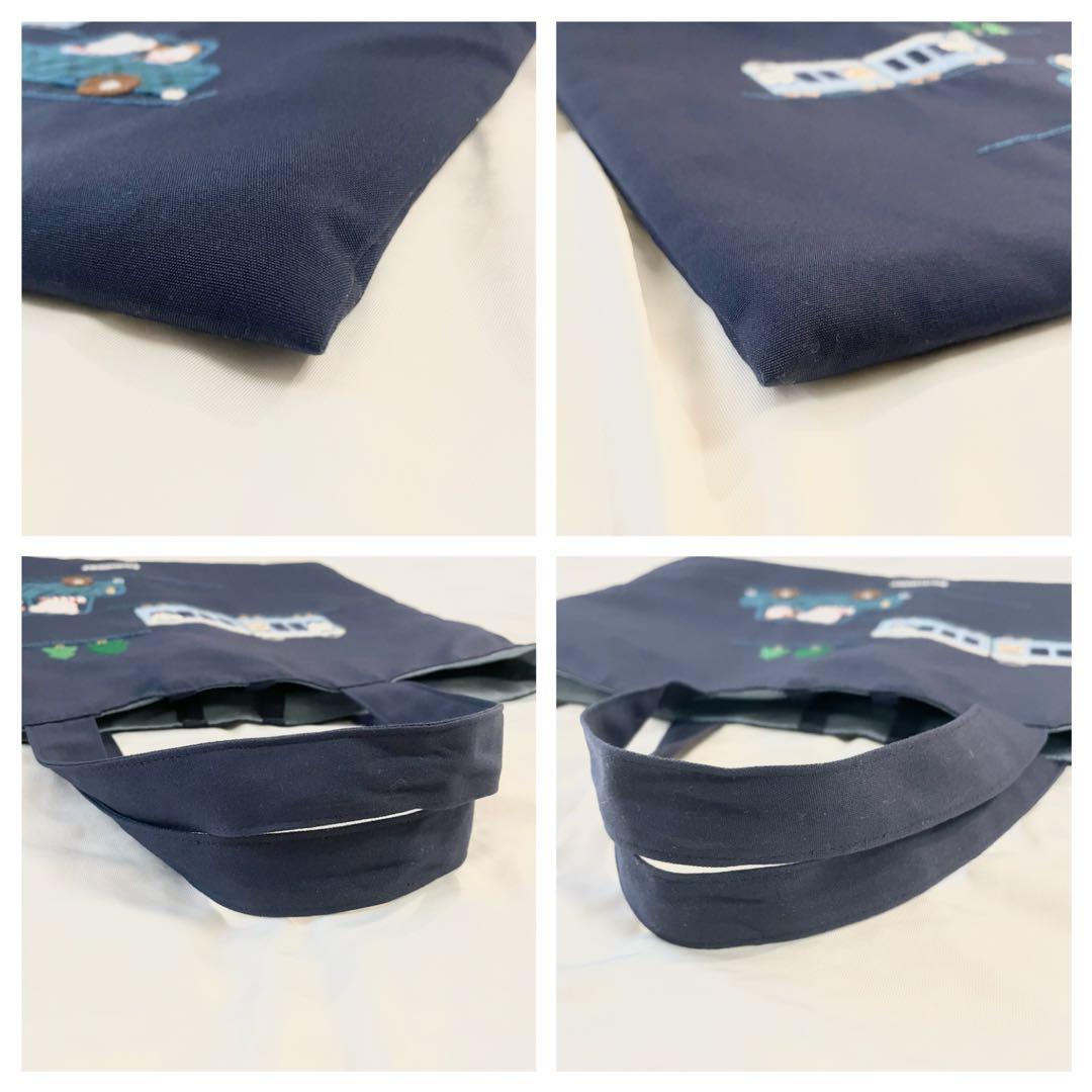 ファミリア　familiar レッスンバッグ　電車　車　バッグインバッグ