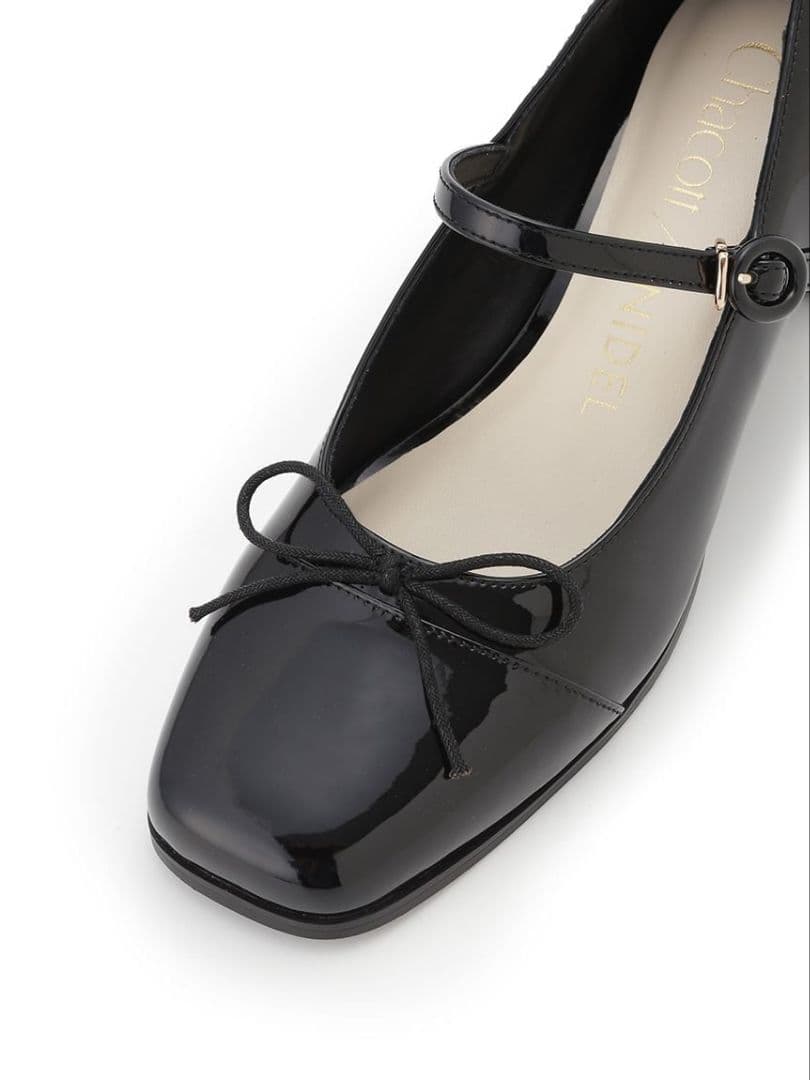 SNIDEL☓Chacottコラボ メリージェーンパンプス BLK