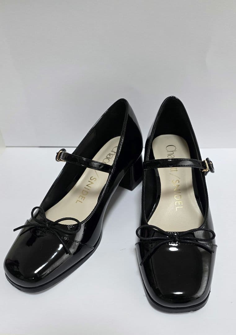 SNIDEL☓Chacottコラボ メリージェーンパンプス BLK