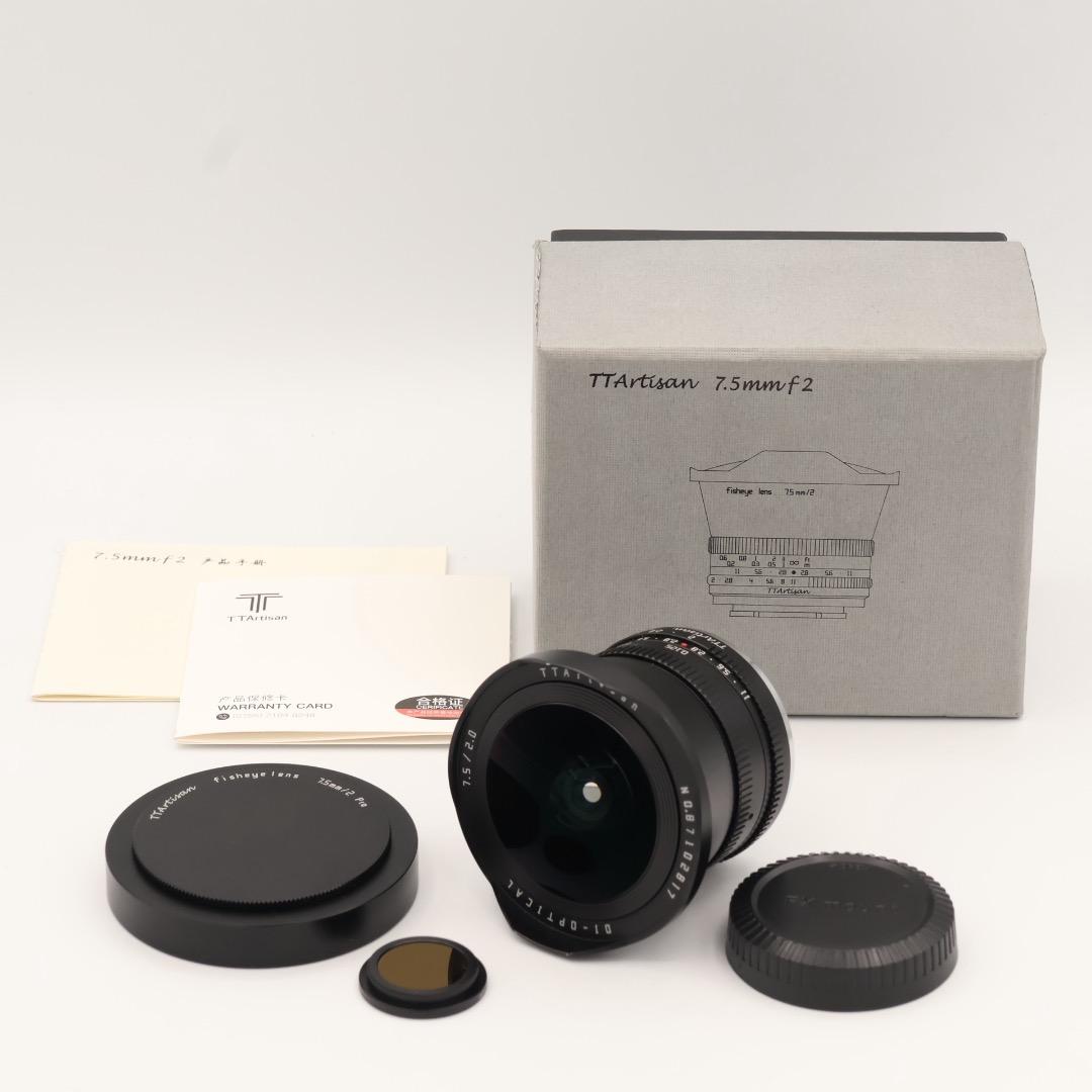 【美品】 銘匠光学 TTArtisan 7.5mm f2 Fuji Xマウント