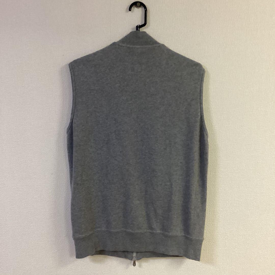 ブルネロ クチネリ　グレー ノースリーブ ベスト ダブルジッパー