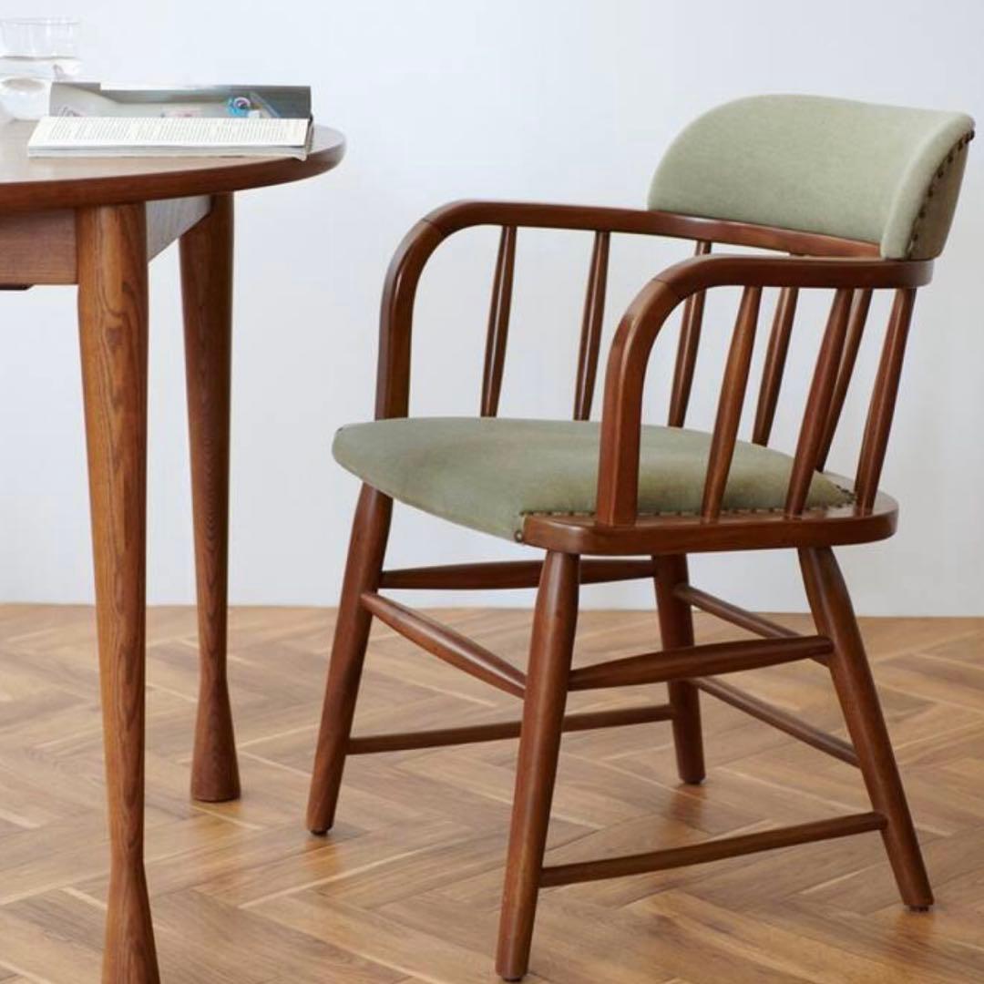 ACME FurnitureチェアOAKS ARM CHAIR カーキ②