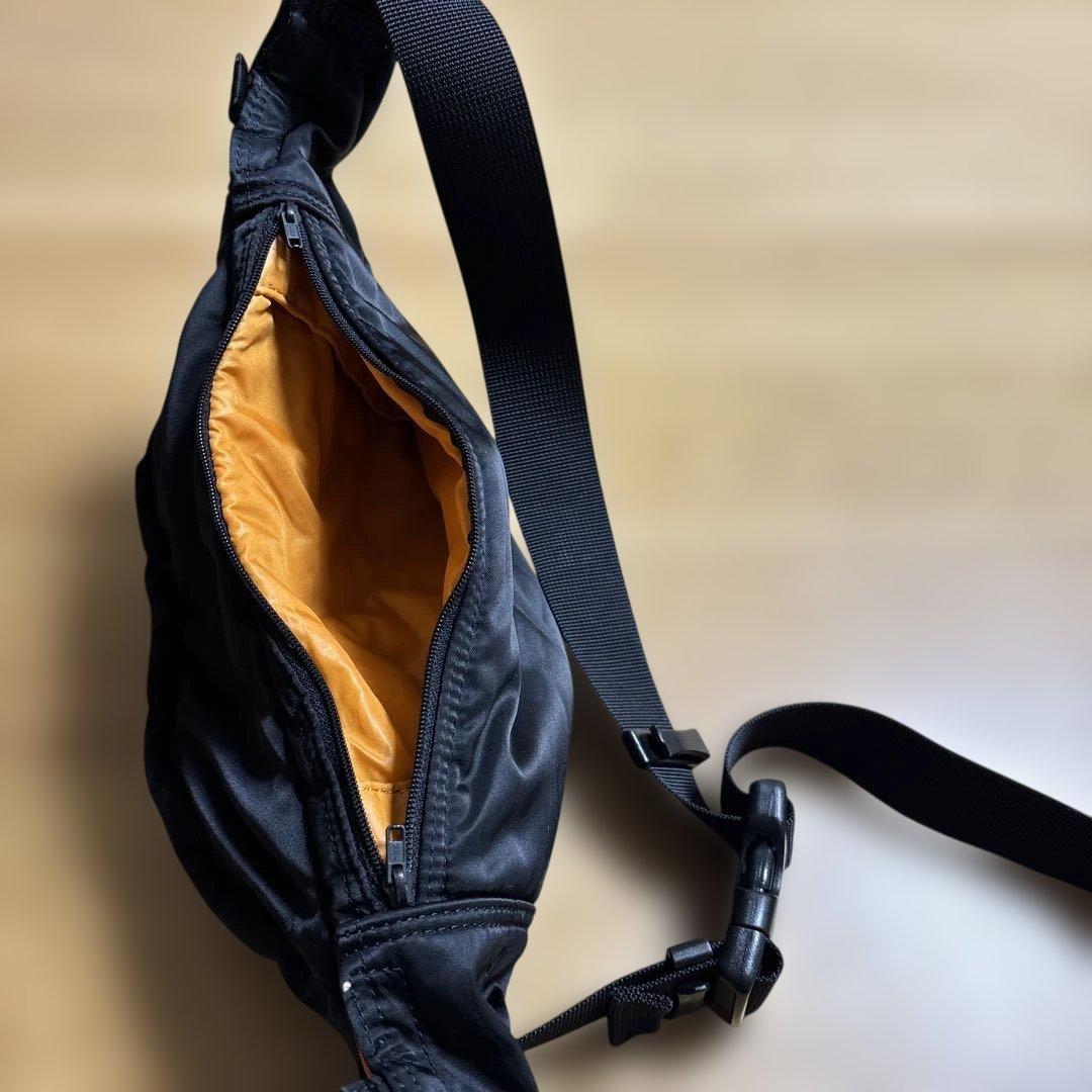 【美品】PORTERタンカー　ウェストバッグ　ブラック