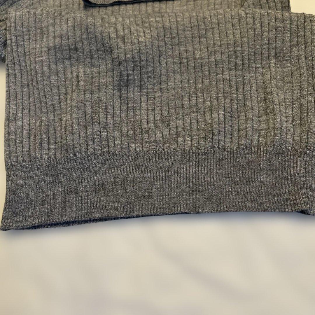 ドゥロワー サイズ2 カシミヤシルク　リブ　タートル