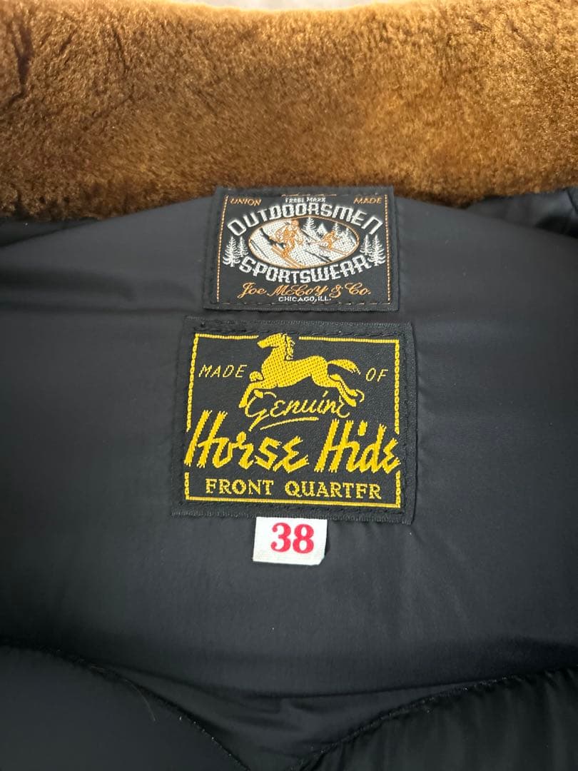 メ*8様 ¥132000 最高級品　リアルマッコイズ　ホースハイド　ダウンベスト