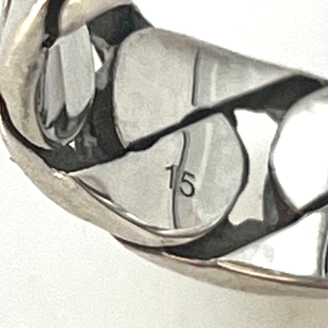 グッチ　リング　インターロッキング　15号　シルバー　ダブルG 蛇　ヘビ