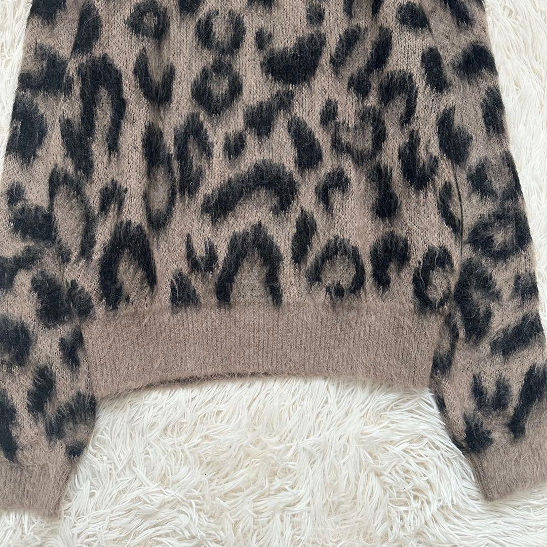 美品✨️マックスアンドコー 2022年 モヘア混 レオパード柄 ニット S~M相当