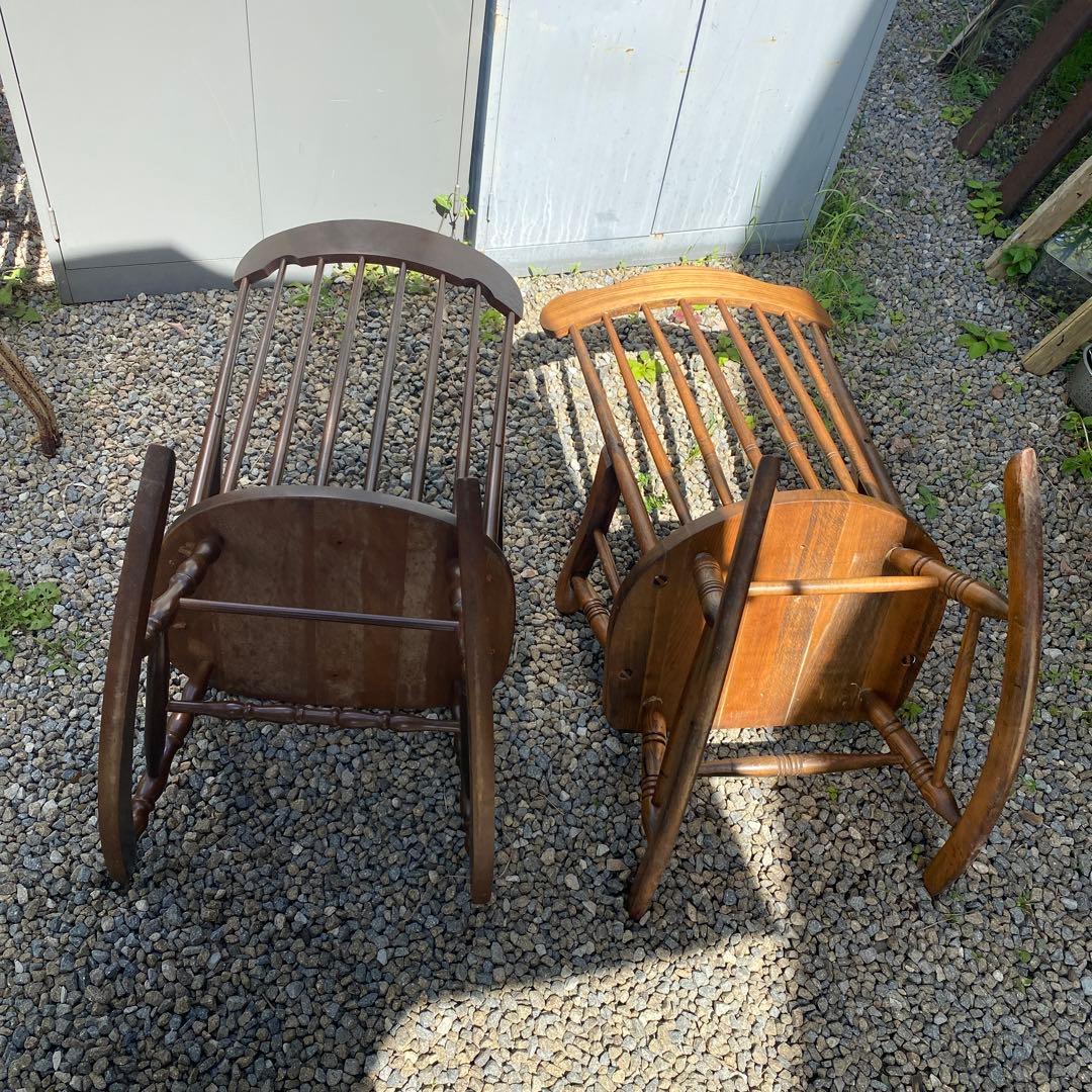 木製ロッキングチェア 2脚セット　まとめ