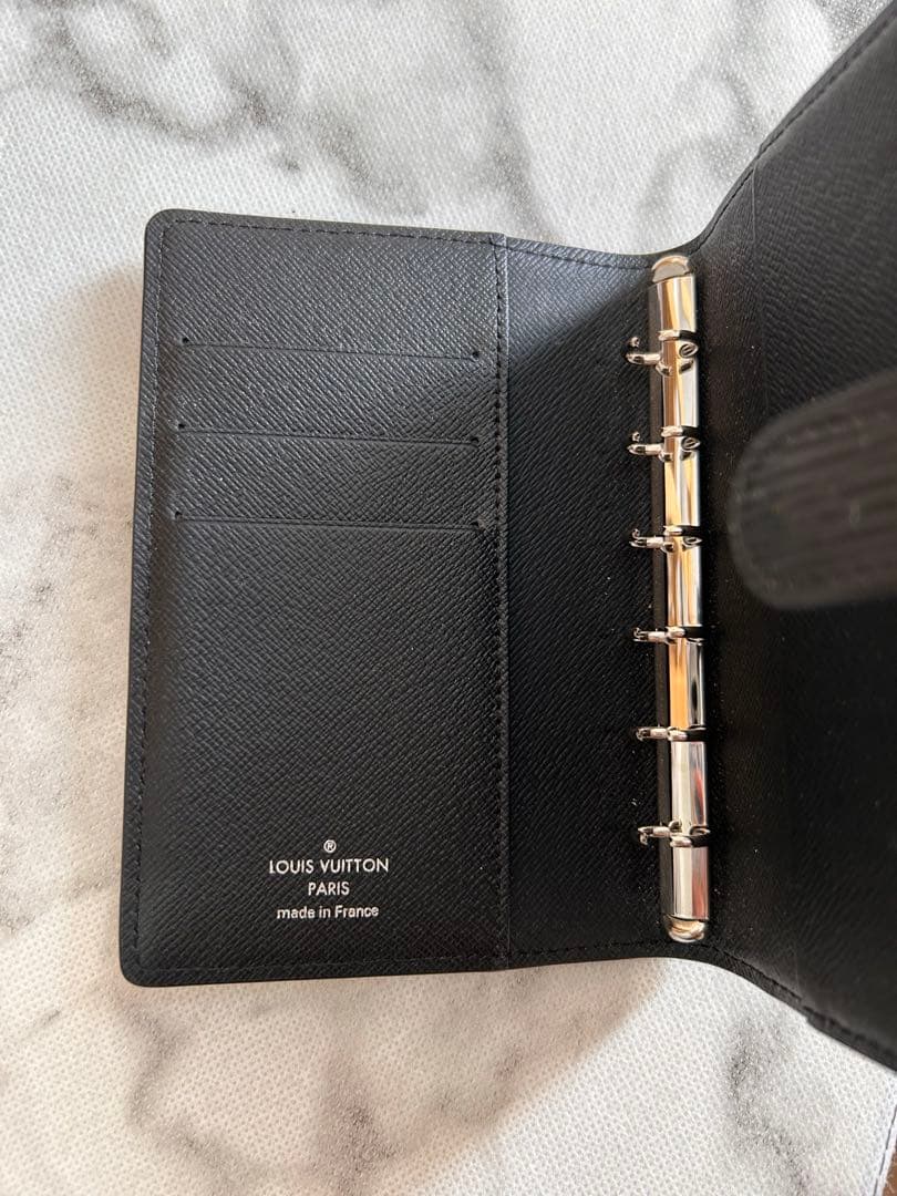 LOUIS VUITTON アジェンダ エピ黒　スケジュール帳カバー