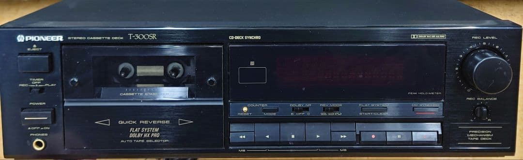 ●◯【希少・1991年頃】Pioneer T-300SR ステレオカセットデッキ