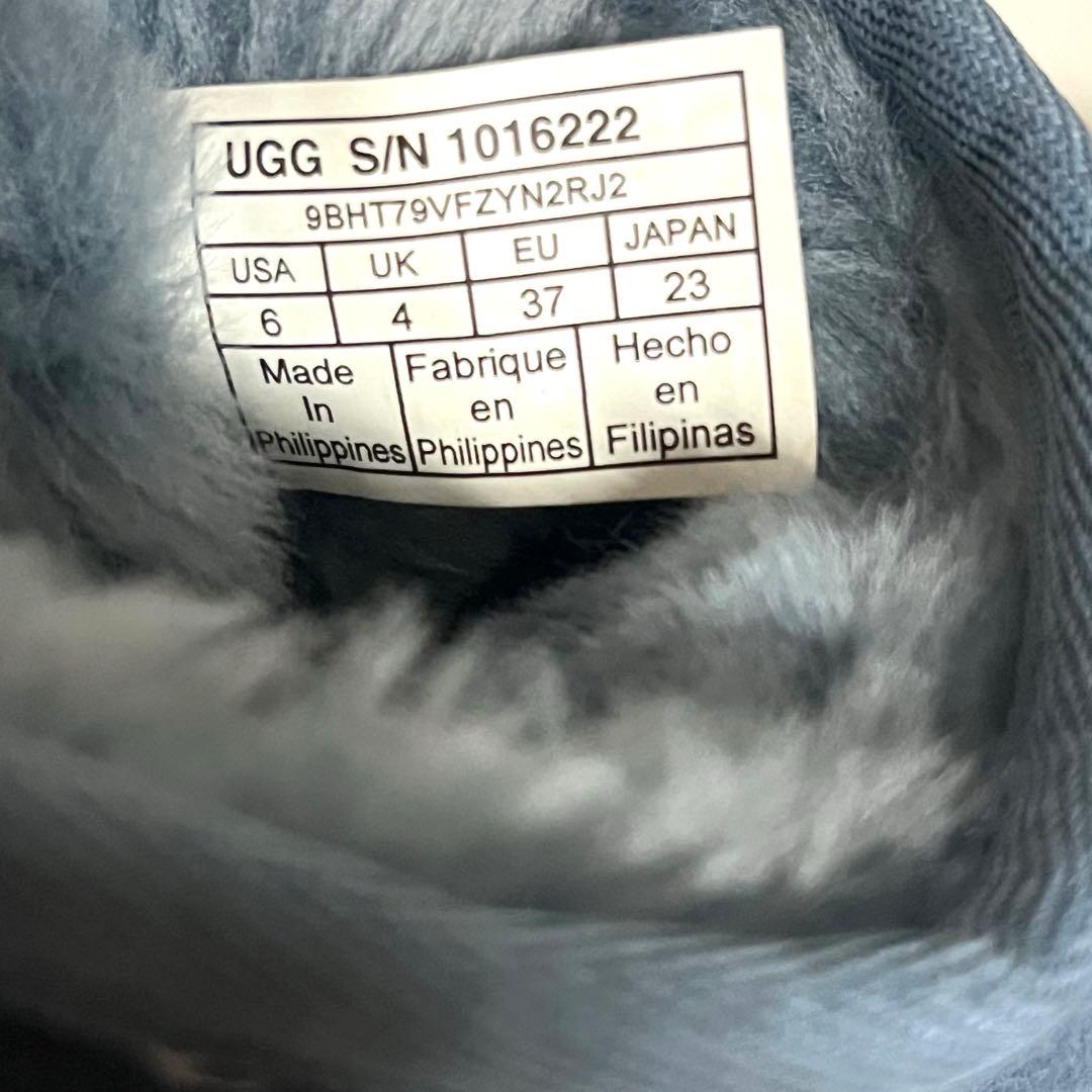 未使用級✨UGGムートンブーツ クラッシックミニⅡ 1016222ブルーグレー
