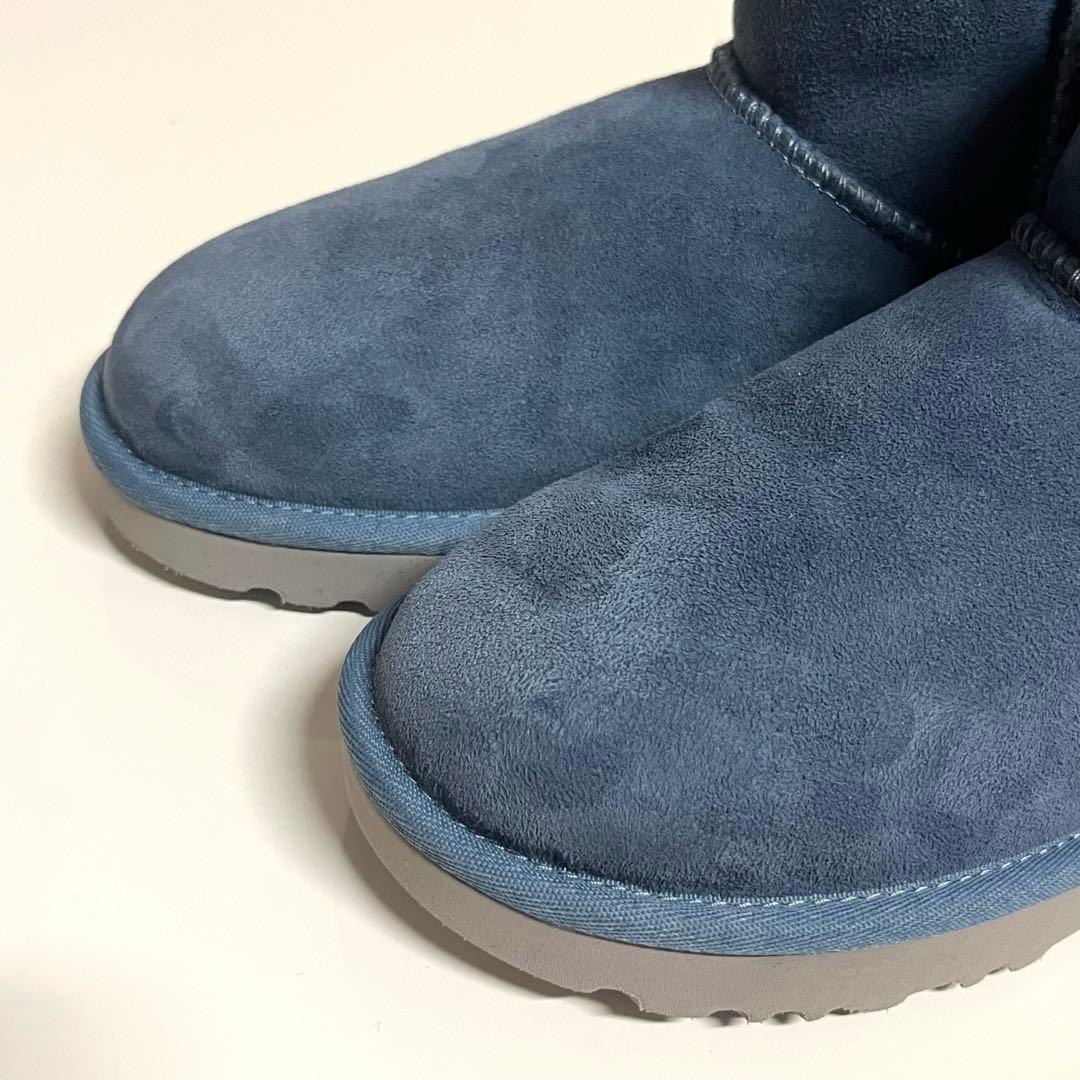 未使用級✨UGGムートンブーツ クラッシックミニⅡ 1016222ブルーグレー