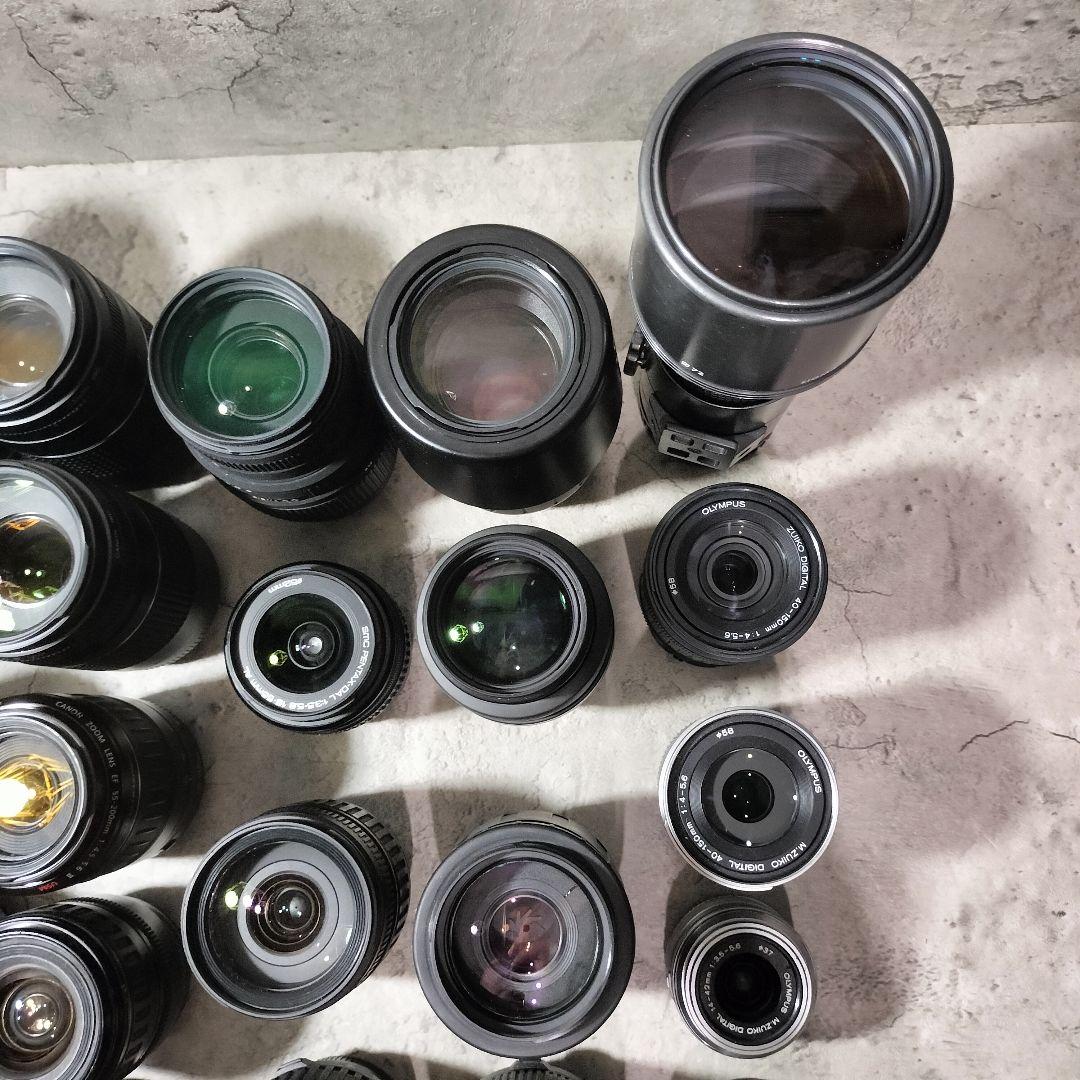 【ジャンク】 カメラ レンズ　まとめ売り　Canon　NIKON 等　31本