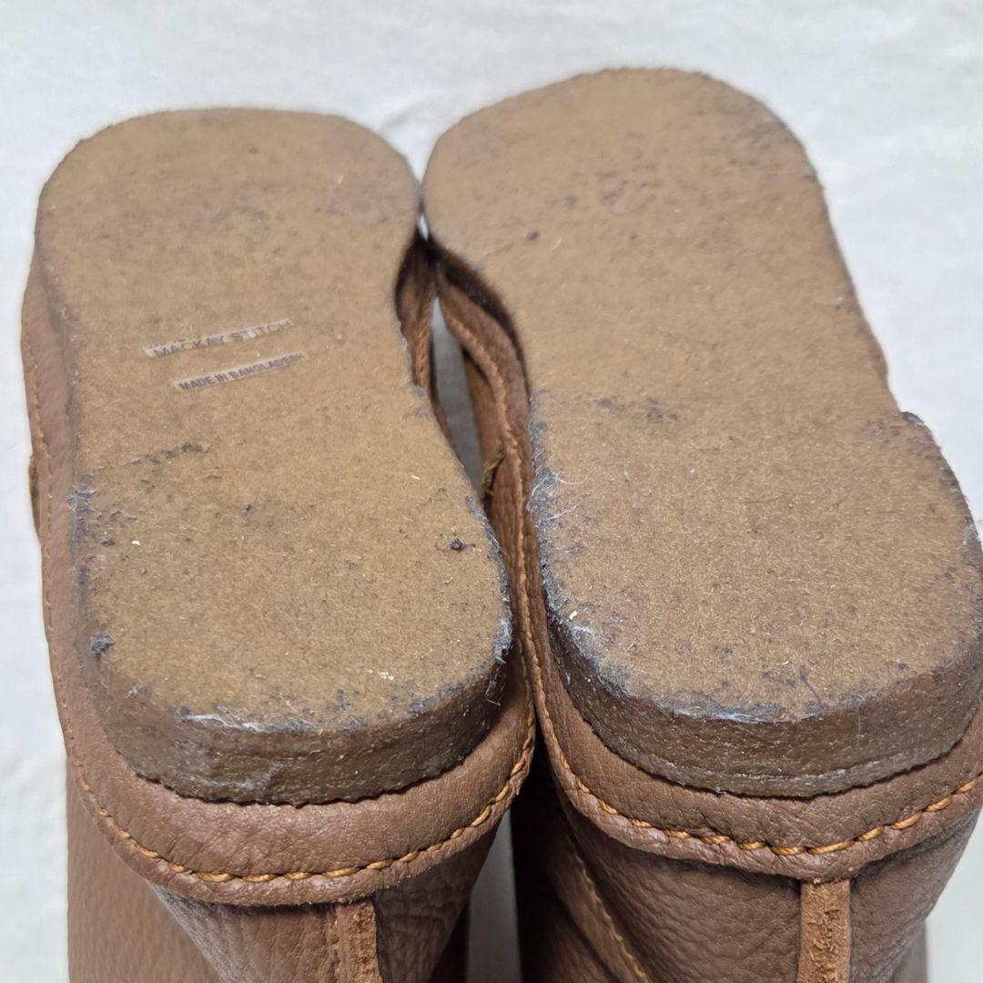 【新品未使用】Koos コース ミドルブーツ 本革 ライトブラウン 24.5