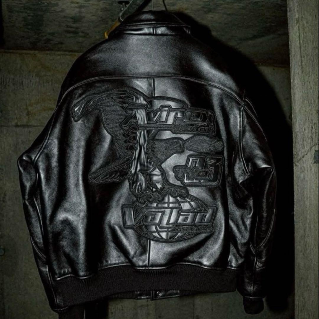 【新品】AVIREX VALLAD VARSITY LEATHE JACKET