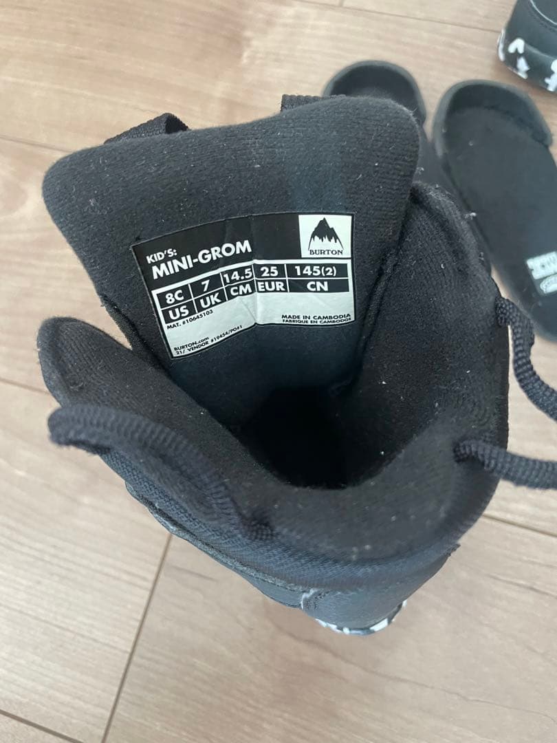 BURTON MINI-GROM 子供用スノーボードブーツ 8C