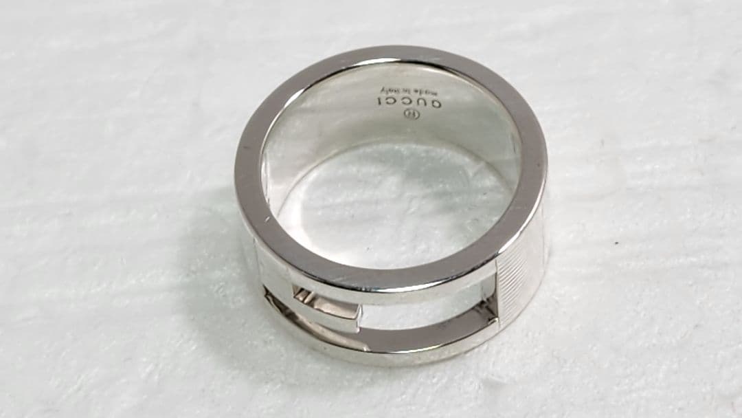 ■美品 GUCCI シルバーリング グッチ 指輪　Silver 925 9号弱