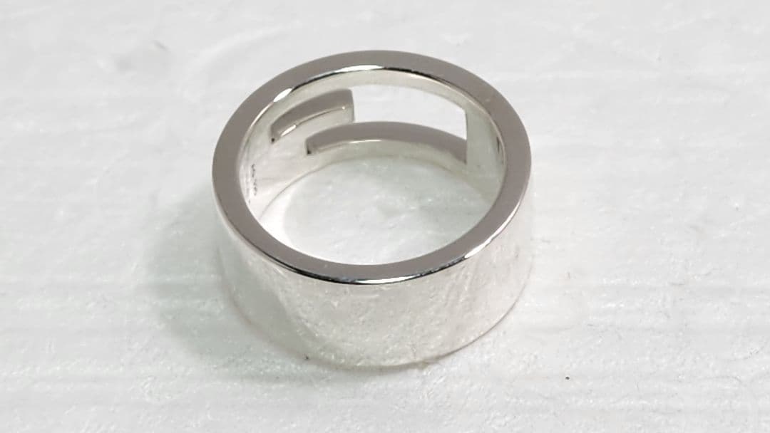 ■美品 GUCCI シルバーリング グッチ 指輪　Silver 925 9号弱