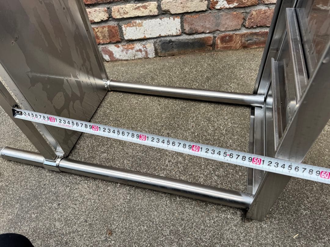 業務用　作業台　調理台　厨房機器 高さ調節可 ステンレス製　二段