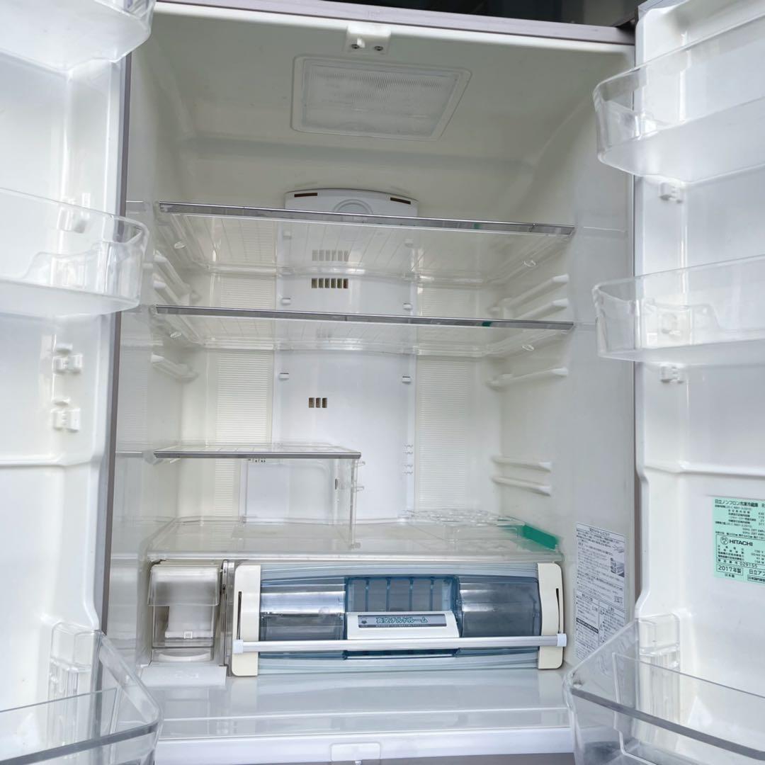 取付無料！完動品！日立真空チルド搭載高性能ピンクゴールド6ドア冷蔵庫！洗濯機
