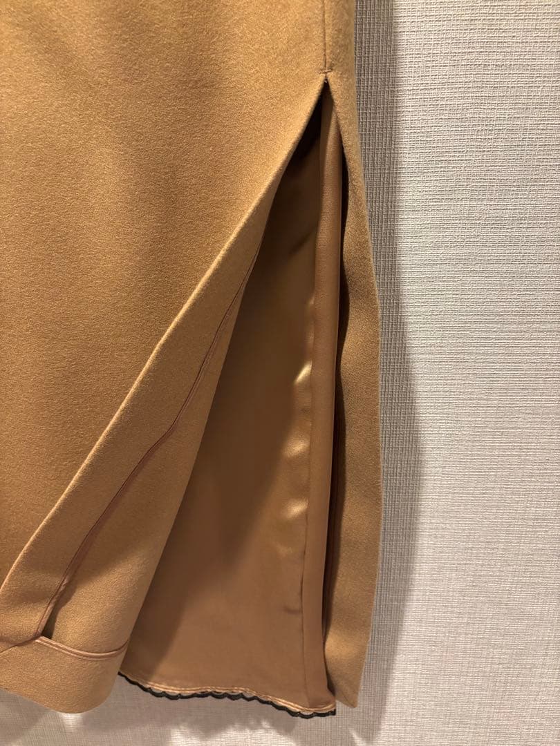 新品未使用Sacai ウール メルトン レース ドッキング スカート