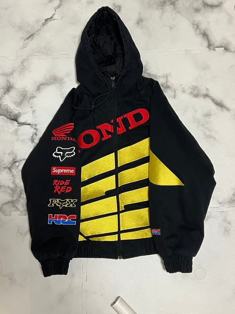 超美品Supreme Honda Fox Racing Puffy Jacket