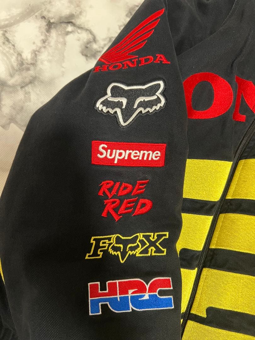 超美品Supreme Honda Fox Racing Puffy Jacket