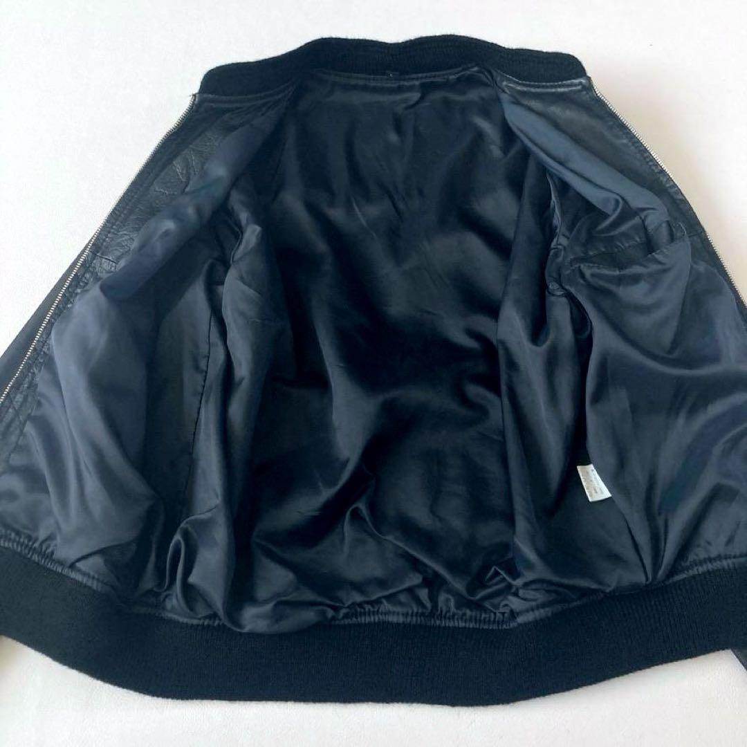 【hitsuji3】レザージャケット ライダース 黒 L 牛革 日本製