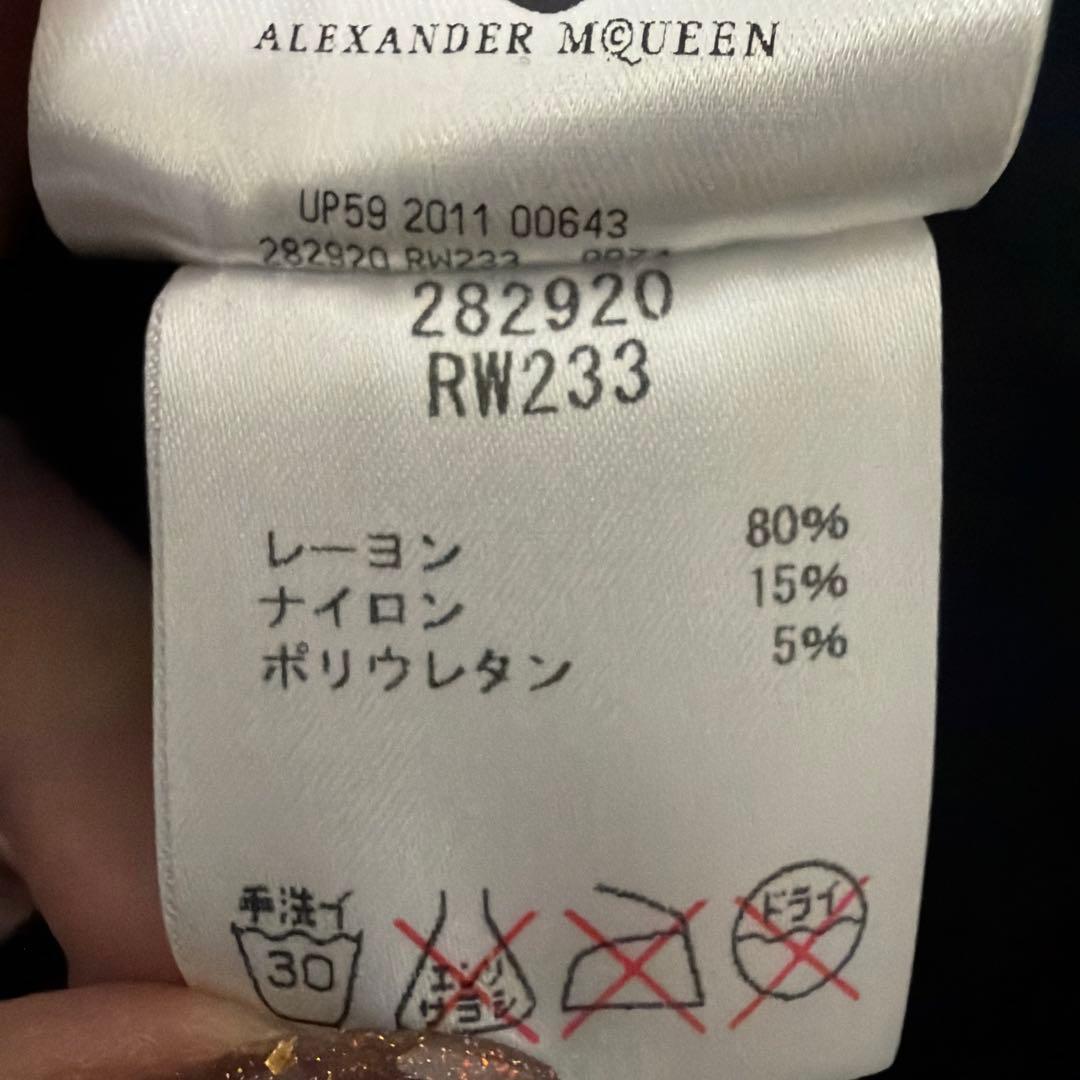 美品　アレキサンダーマックイーン　デザイン　ワンピース　チャック　正規品