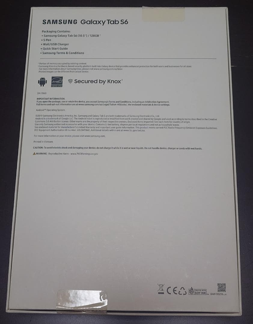 Samsung Tab S6 タブレット