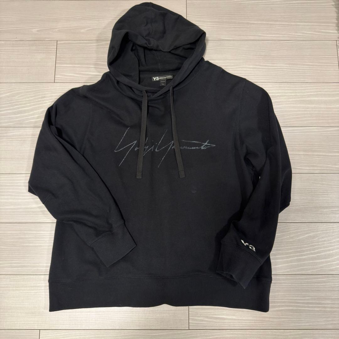 Y-3 ブラック パーカー Lサイズ
