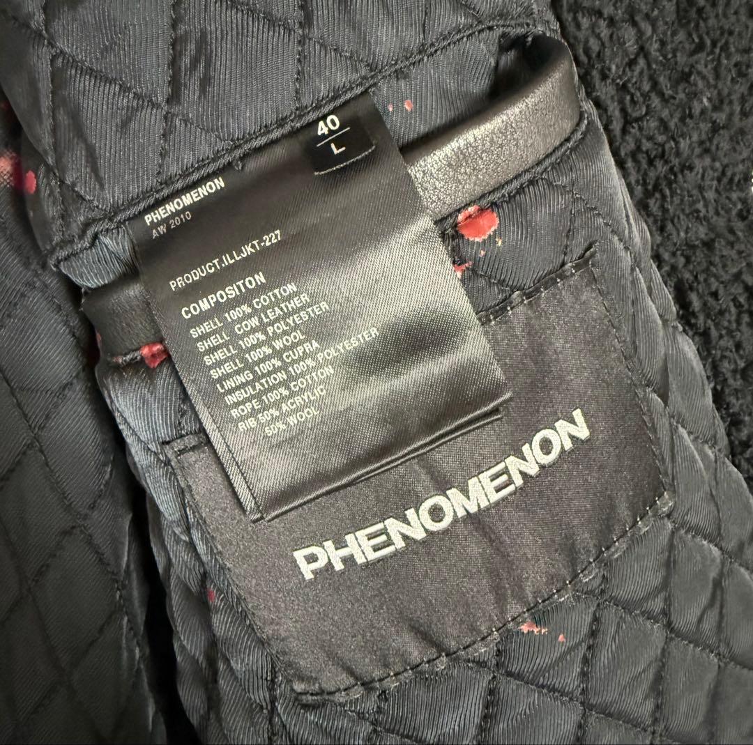 フェノメノン PHENOMENON スタッズ レザーブルゾン