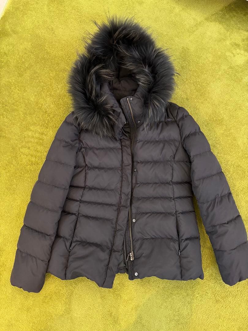 INDIVIインディヴィ★ショートダウンジャケット★ブラック40