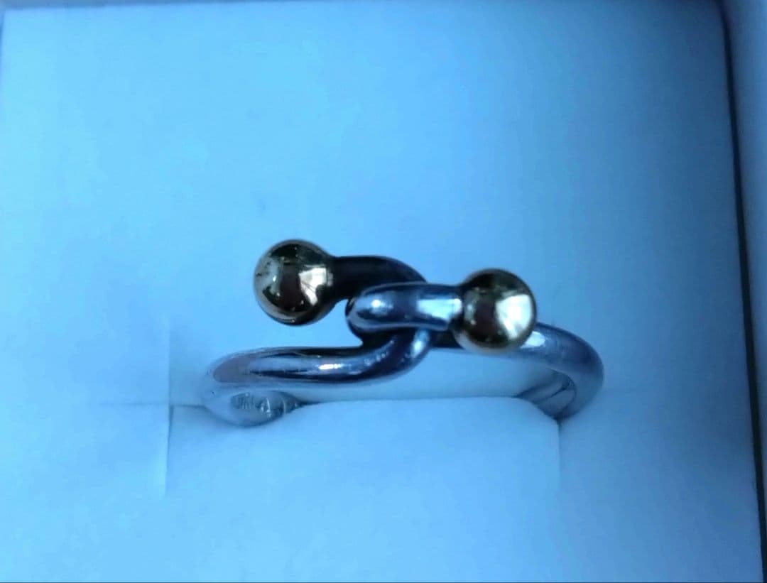 ティファニー　TIFFANY　10号　フック＆アイ リング