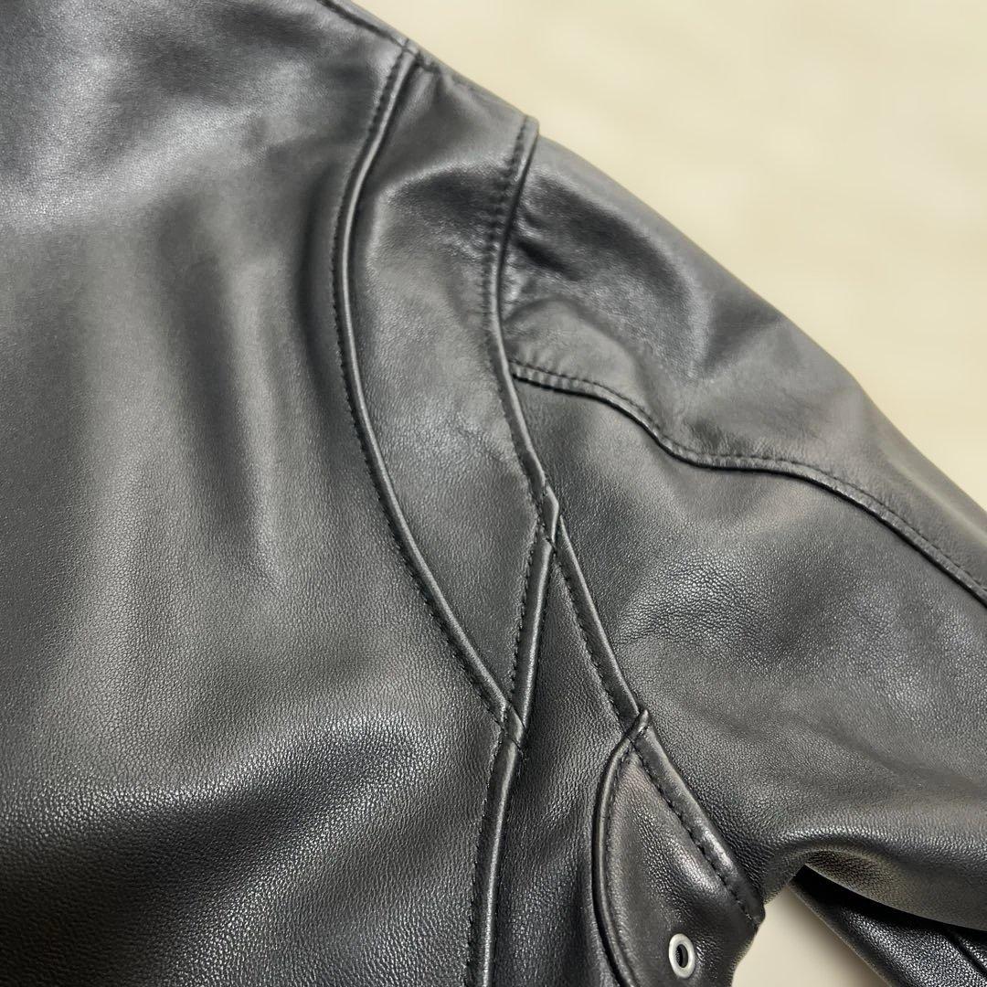 【美品】BEAUTY & YOUTHシープレザーシングルライダースジャケット