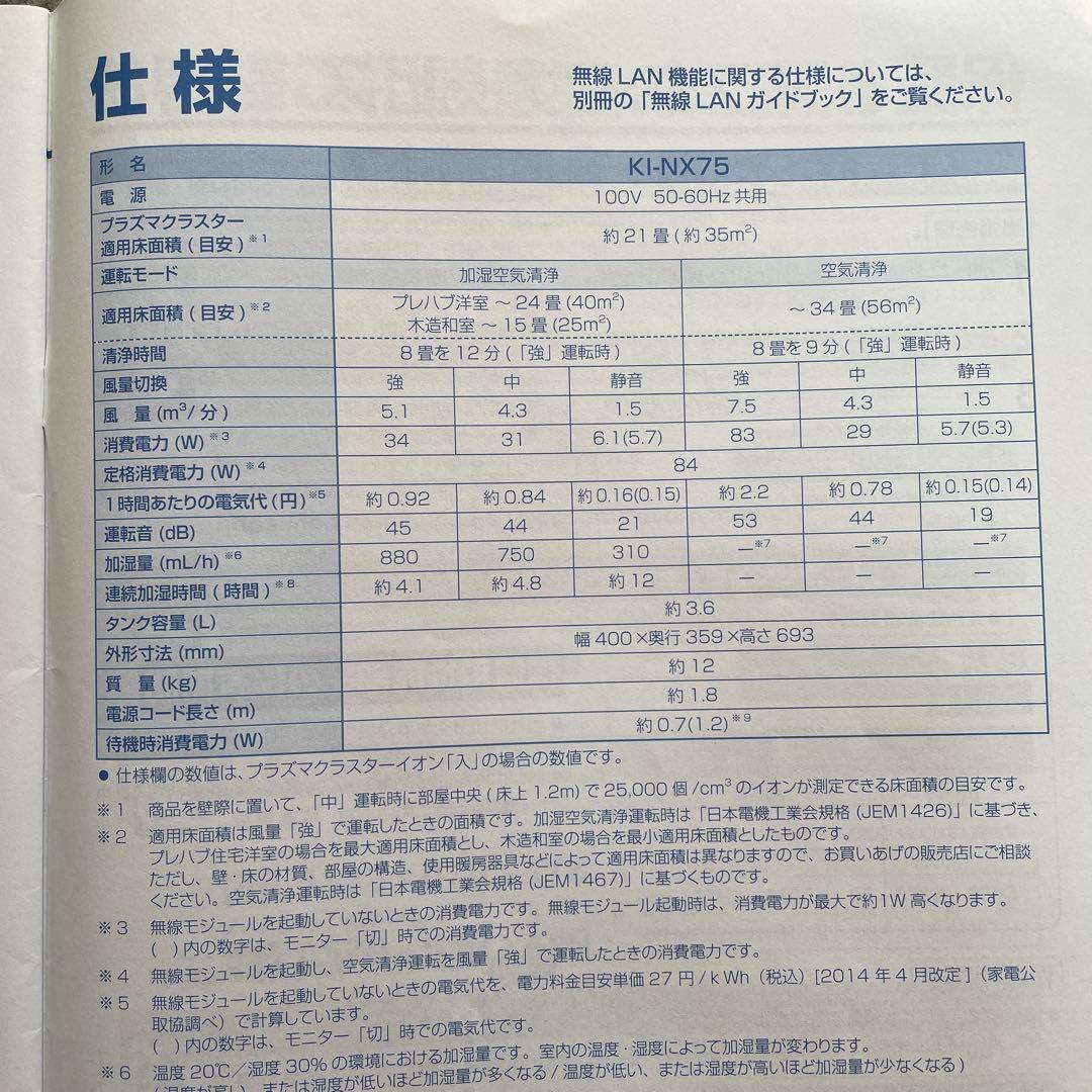 SHARP 空気清浄機 表面に傷あり