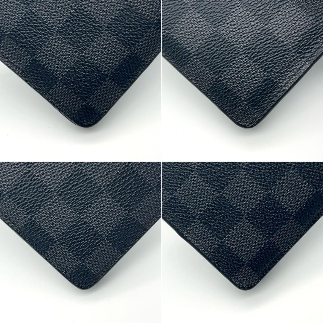 ルイヴィトン 長財布 グラフィット ポルトフォイユブラザ 黒