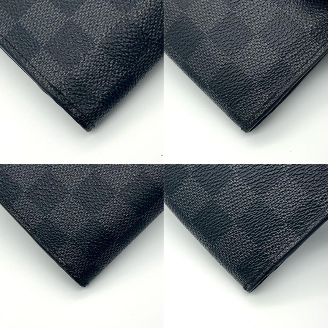 ルイヴィトン 長財布 グラフィット ポルトフォイユブラザ 黒