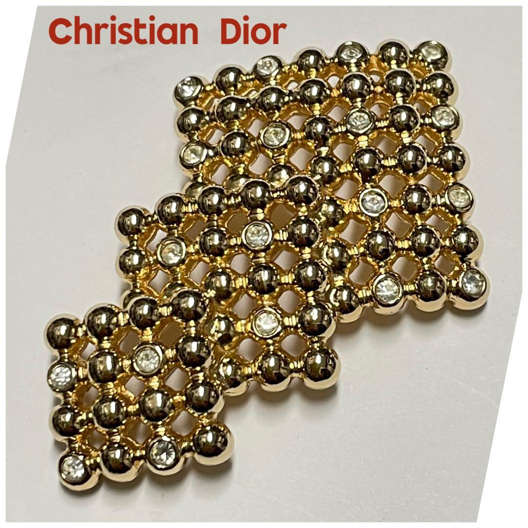 【良品】Christian Diorディオール ヴィンテージ　ブローチ　❤︎