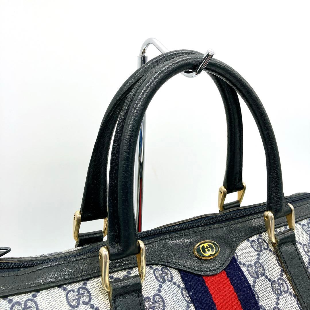 希少カラー【GUCCI】ミニボストンバッグ　GGスプリーム シェリー