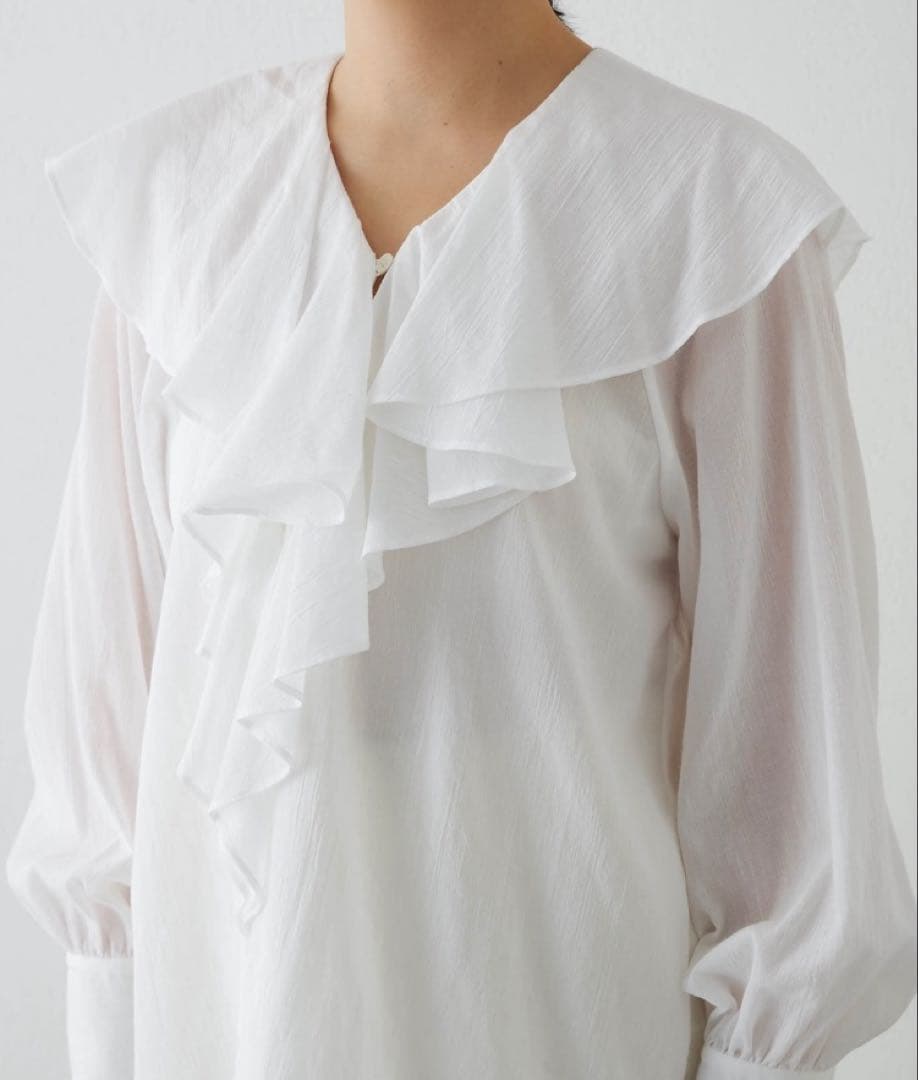 Whim Gazette カスケードフリルブラウス