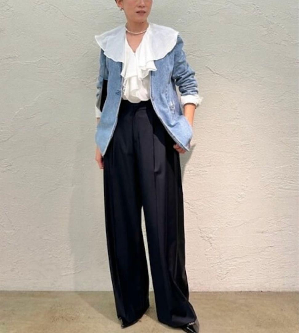 Whim Gazette カスケードフリルブラウス