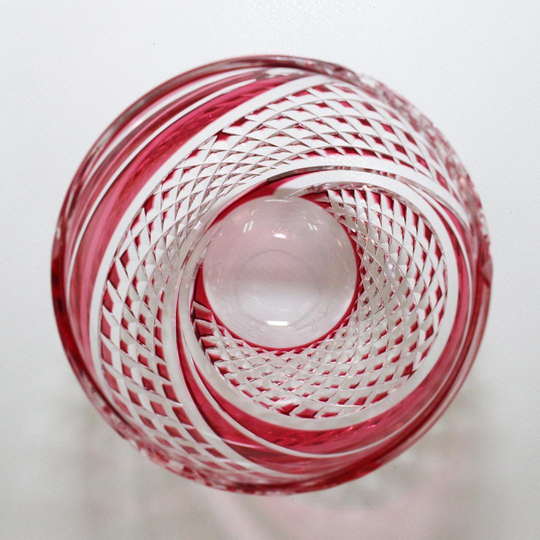 カガミクリスタル 江戸切子 懐石杯　箱付