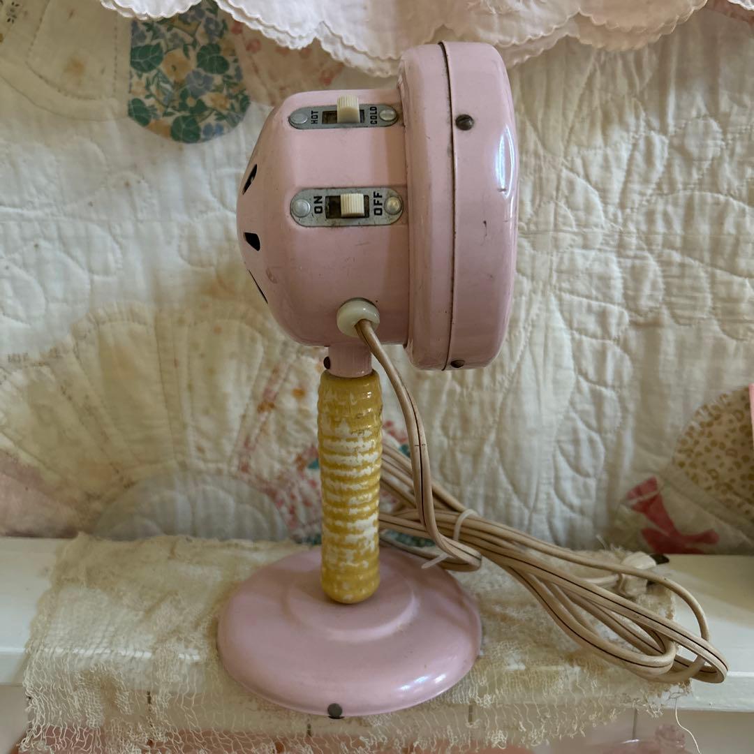 アンティーク　ドライヤー　ピンク
