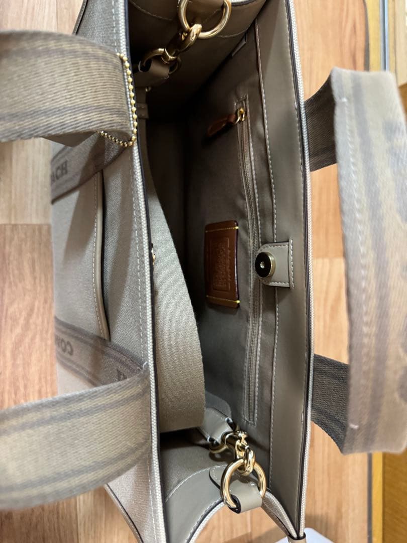 新品　未使用COACH ベージュ トートバッグ　品番: CAK93 IMLG6