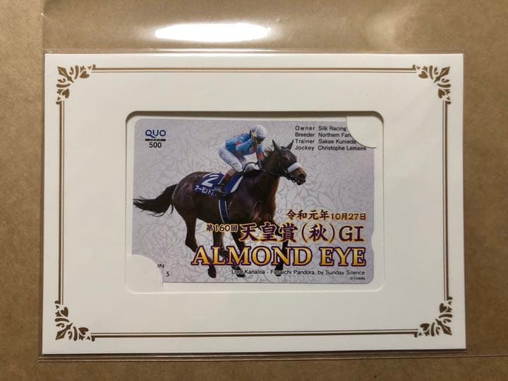 アーモンドアイ　優勝記念カード　9枚