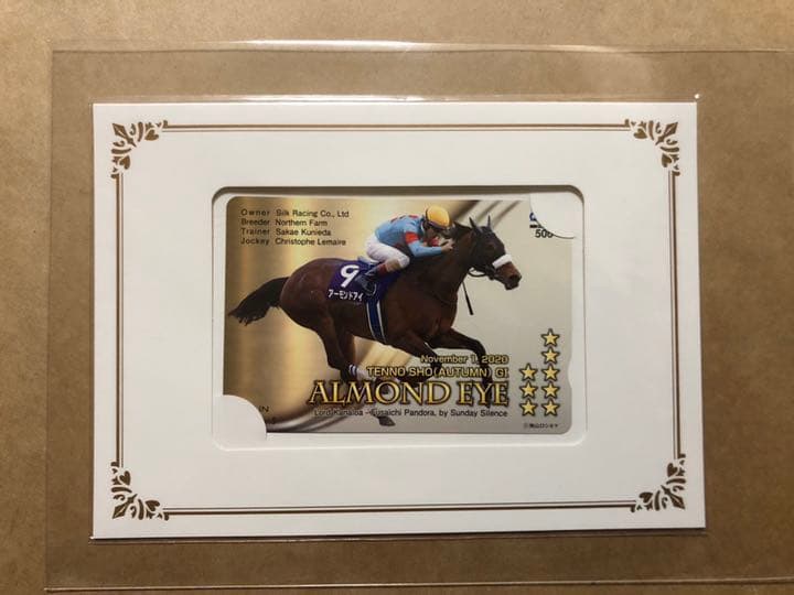 アーモンドアイ　優勝記念カード　9枚