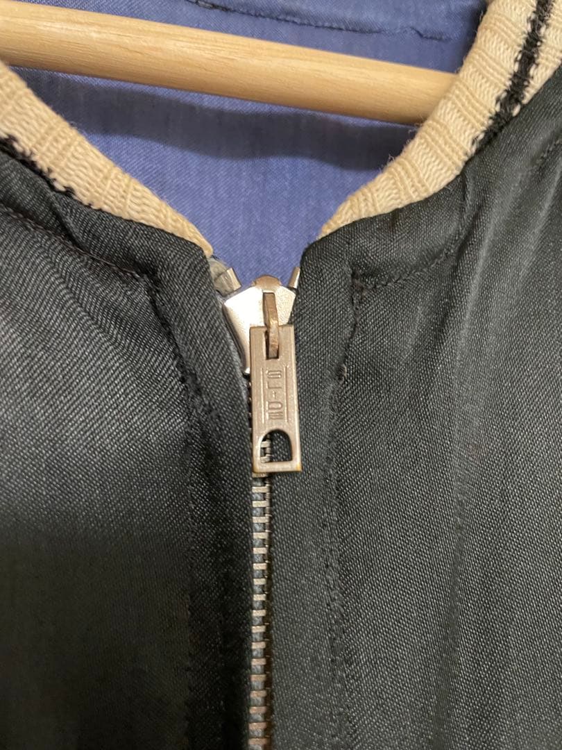 青い虎と鷲の刺繍スカジャン