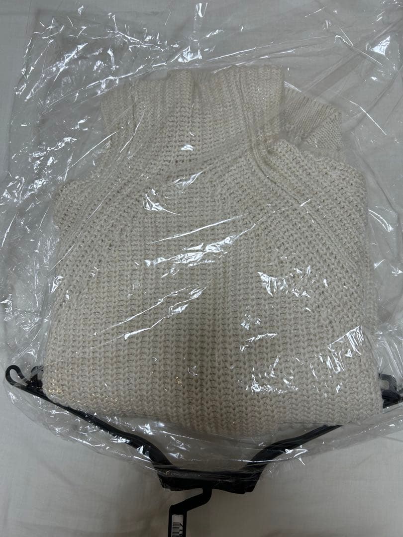 プリスティン　ウールオーガニックコットンニットタートルドルマンセーター