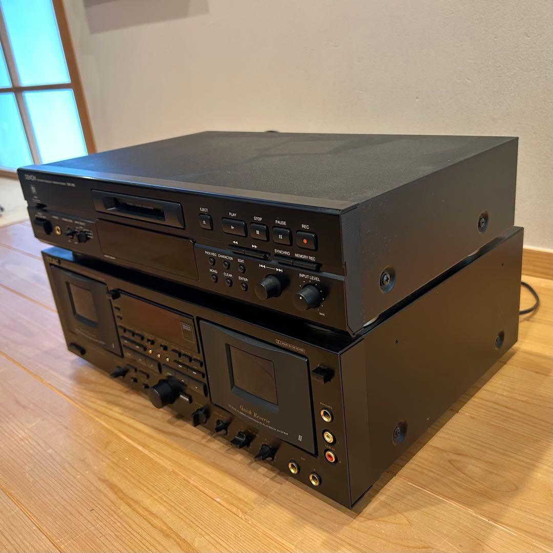 ジャンク　TEAC W-6000R DENON DMD-800 オーディオ機器